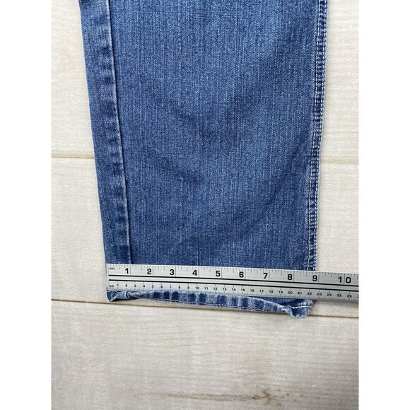Modern Culture Distressed Destroyed Jeans Men's Size 38/32 Embroidered Pockets - Picture 5 of 13